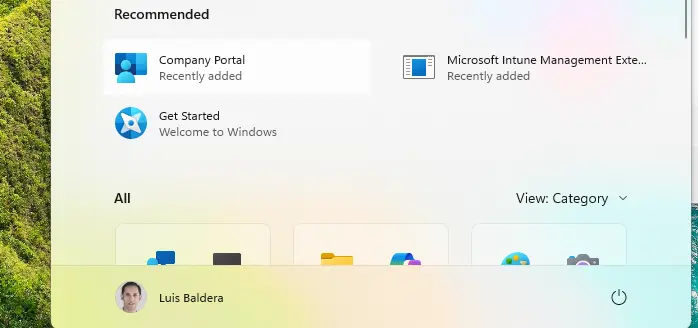 Company Portal as software deployment platform